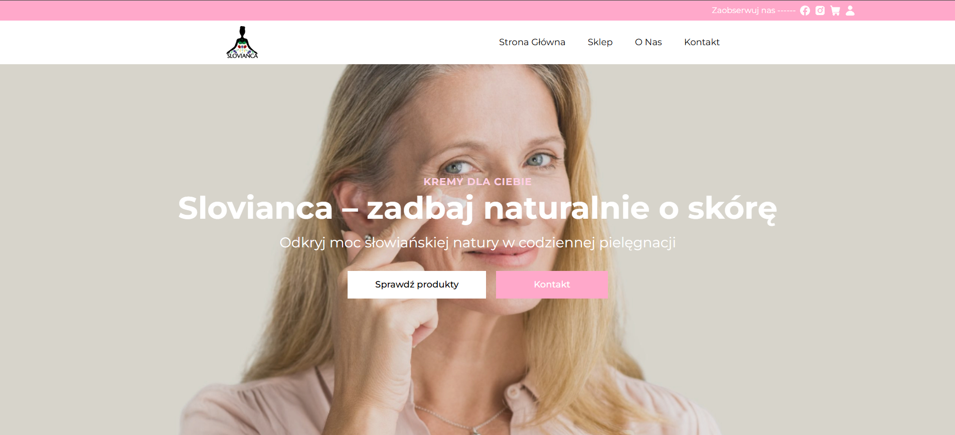 Podgląd strony z mojego portfolio