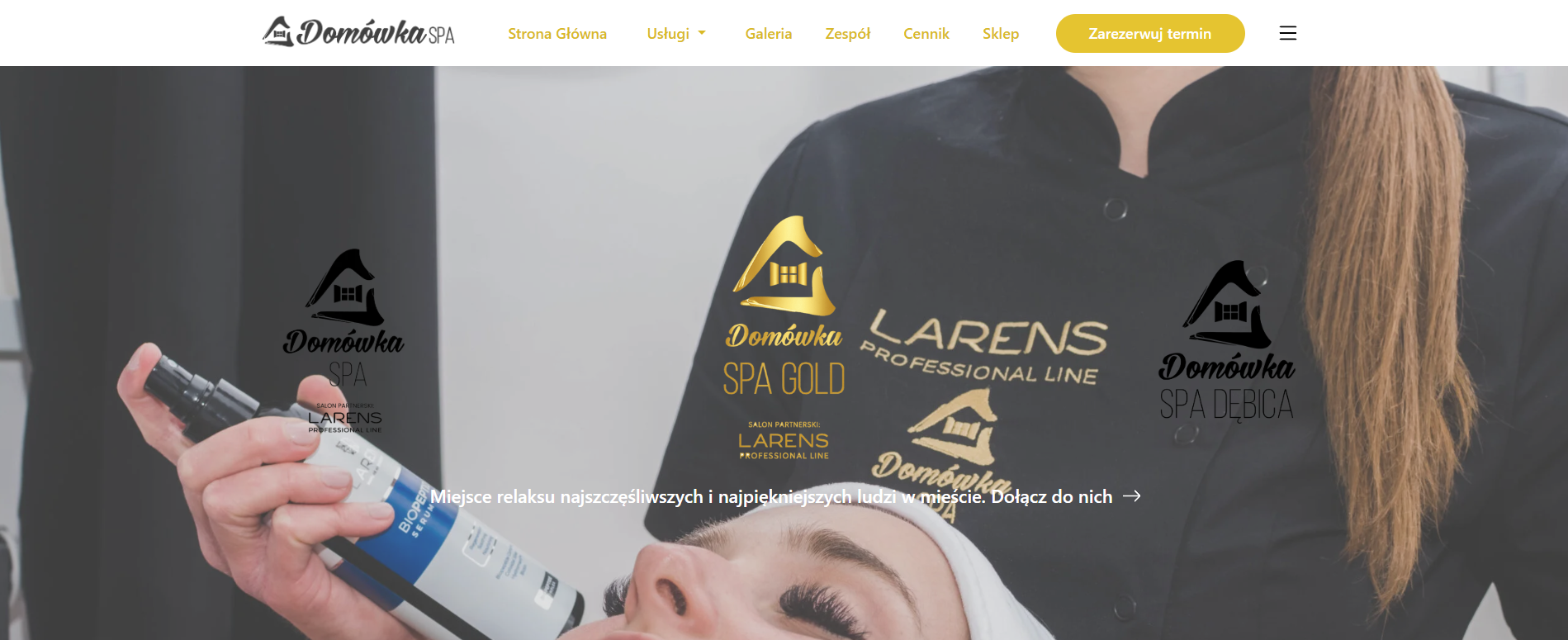 Podgląd strony z mojego portfolio