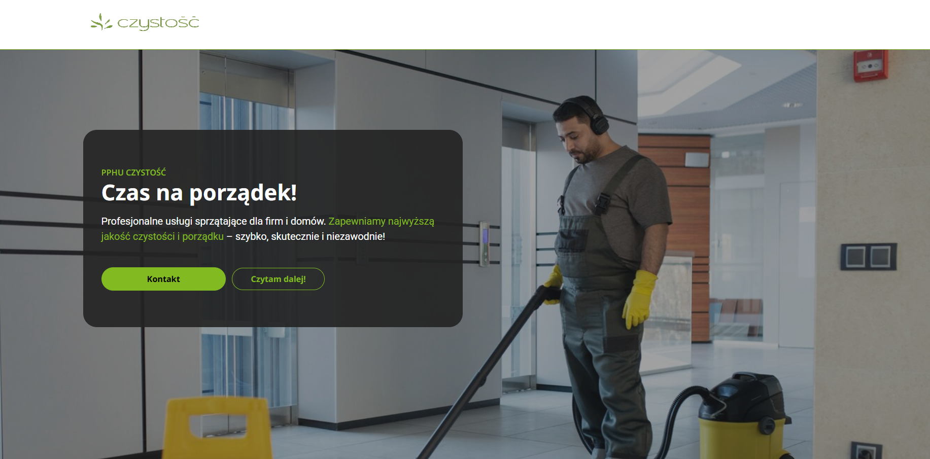 Podgląd strony z mojego portfolio